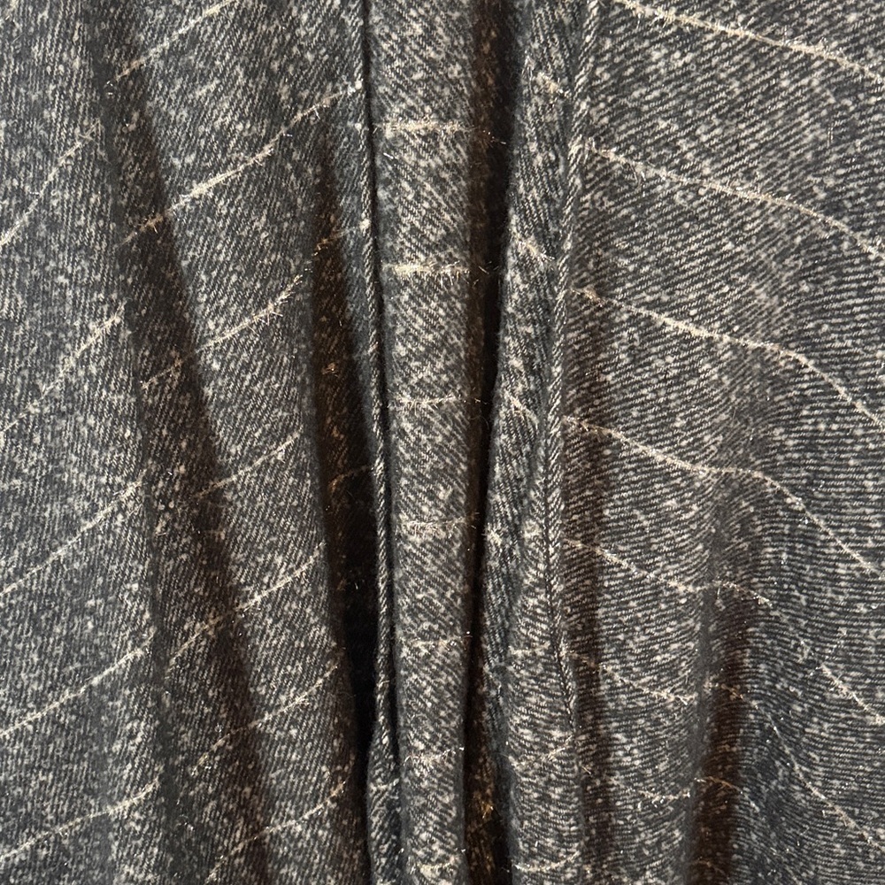Woolrich Black Metallic Poncho Wrap Fringe One Size Fits All - Picture 2 of 4